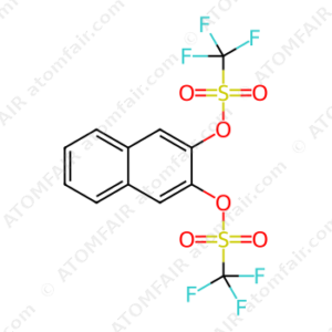 Trifluoro-methanesulfonic acid 3-trifluoromethanesulfonyloxy-naphthalen-2-yl ester (CAS: 125261-31-6)