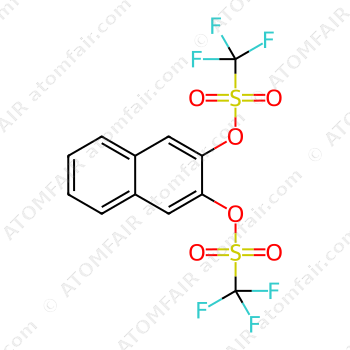 Trifluoro-methanesulfonic acid 3-trifluoromethanesulfonyloxy-naphthalen-2-yl ester (CAS: 125261-31-6)