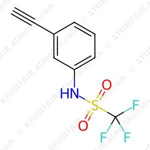 Methanesulfonamide, N-(3-ethynylphenyl)-1,1,1-trifluoro (CAS: 154498-33-6)