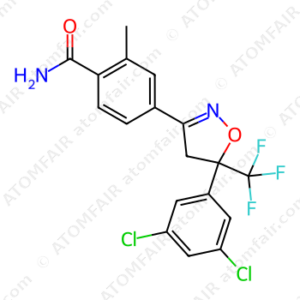 4-[5-(3,5-Dichlorophenyl)-5-(trifluoromethyl)-4,5-dihydroisoxazole-3-yl]-2-methylbenzamide (CAS: 864730-52-9)