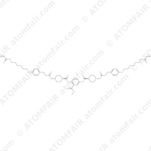 Methyl 2,5-bis{[(4-{[3-(4-{[6-(acryloyloxy)hexyl]oxy}phenyl)propanoyl]oxy}cyclohexyl)carbonyl]oxy}benzoate (CAS: 2185005-60-9)