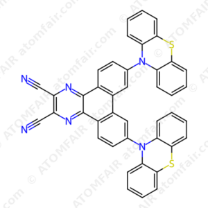 7,10-Bis(phenothiazine)-2,3-dicyanopyrazino phenanthrene (CAS: 1803288-01-8)