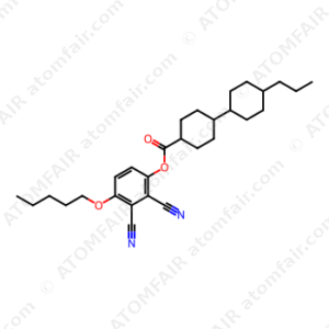 [trans(trans)]-4'-Propyl-[1,1'-bicyclohexyl]-4-carboxylic acid 2,3-dicyano-4-(pentyloxy)phenyl ester (CAS: 90681-46-2)