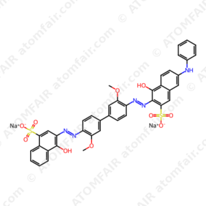 disodium 3-[[4'-[[6-amino-1-hydroxy-3-sulphonato-2-naphthyl]azo]-3,3'-dimethoxy[1,1'-biphenyl]-4-yl]azo]-4-hydroxynaphthalene-1-sulphonate (CAS: 3818-60-8)