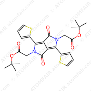 Di-tert-butyl 2,2'-(1,4-dioxo-3,6-di(thiophen-2-yl)pyrrolo[3,4-c]pyrrole-2,5(1H,4H)-diyl)diacetate (CAS: 1669409-50-0)