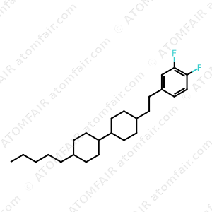 1,2-Difluor-4-{2-(4-trans-pentyl-[1,1-bicyclohexyl]-4-trans-yl)-ethyl}-benzene (CAS: 107215-67-8)