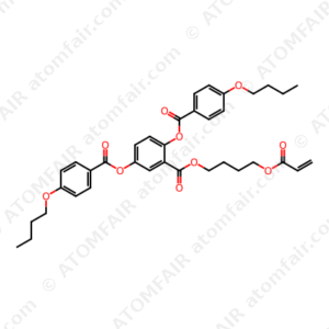 Benzoic acid, 2,5-bis[(4-butoxybenzoyl)oxy]-, 4-[(1-oxo-2-propen-1-yl)oxy]butyl ester (CAS: 150504-17-9)