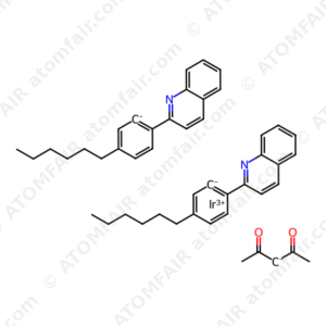 Bis[2-(4-n-hexylphenyl)quinoline](acetylacetonate) iridium(III) (CAS: 1404197-18-7)