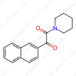 1-(naphthalen-2-yl)-2-(piperidin-1-yl)ethane-1,2-dione (CAS: 128592-64-3)
