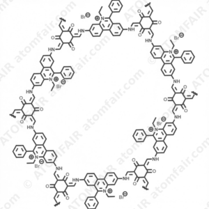 Phenanthridinium, 3,8-diamino-5-ethyl-6-phenyl-, bromide (1:1), polymer with 2,4,6-trihydroxy-1,3,5-benzenetricarboxaldehyde (CAS: 1791405-14-5)
