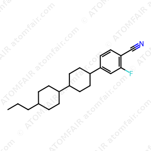 2-Fluoro-4-[(trans,trans)-4'-propyl[1,1'-bicyclohexyl]-4-yl]benzonitrile (CAS: 93743-04-5)