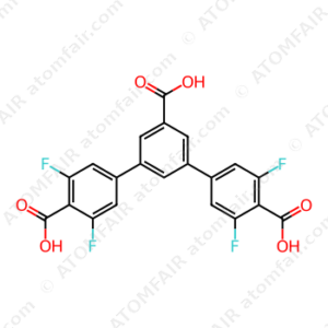 3,3'',5,5''-tetrafluoro-[1,1':3',1''-terphenyl]-4,4'',5'-tricarboxylic acid (CAS: N/A)