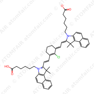 3-(5-Carboxypentyl)-2-[2-[3-[2-[3-(5-carboxypentyl)-1,3-dihydro-1,1-dimethyl-2H-benz[e]indol-2-ylidene]ethylidene]-2-chloro-1-cyclohexen-1-yl]ethenyl]-1,1-dimethyl-1H-benz[e]indolium, inner salt (CAS: 174829-19-7)