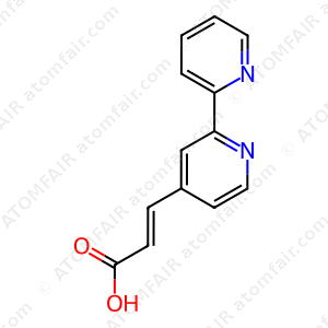 2-Propenoic acid, 3-[2,2'-bipyridin]-4-yl-, (2E) (CAS: 2135327-23-8)