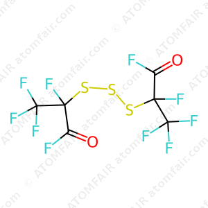 Bis[1,2,2,2-tetrafluoro-1-(fluorocarbonyl)ethyl] trisulfide (CAS: 64997-81-5)