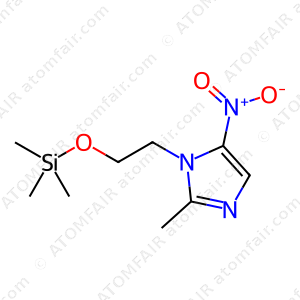 1H-Imidazole, 2-methyl-5-nitro-1-[2-[(trimethylsilyl)oxy]ethyl] (CAS: 89422-95-7)