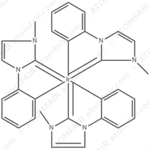 mer-Tris(1-phenyl-3-methylimidazolin-2-ylidene-C,C(2)iridium(III) (CAS: 870009-65-7)