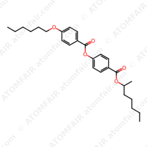 Benzoic acid, 4-(hexyloxy)-, 4-[[(1-methylhexyl)oxy]carbonyl]phenyl ester (CAS: 250777-66-3)