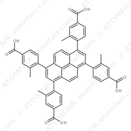 4,4',4'',4'''-(pyrene-1,3,6,8-tetrayl)tetrakis(3-methylbenzoic acid) (CAS: N/A)