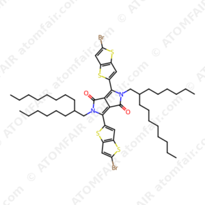 3,6-Bis-(5-broMo-thieno[3,2-b]thiophen-2-yl)-2,5-bis-(2-hexyl-decyl)-2,5-dihydro-pyrrolo[3,4-c]pyrrole-1,4-dione BT-DPP-iC16 (CAS: 1369657-88-4)