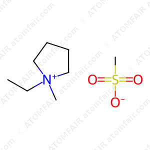Pyrrolidinium, 1-ethyl-1-methyl-, methanesulfonate (CAS: 501943-03-9)
