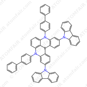 5,9-Di([1,1'-biphenyl]-4-yl)-3,11-di(9H-carbazol-9-yl)-5,9-dihydro-5,9-diaza-13b-boranaphtho[3,2,1-de]anthracene (CAS: 2496575-77-8)