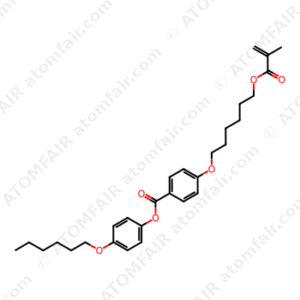 Benzoic acid, 4-[[6-[(2-methyl-1-oxo-2-propen-1-yl)oxy]hexyl]oxy]-, 4-(hexyloxy)phenyl ester (CAS: 65718-66-3)