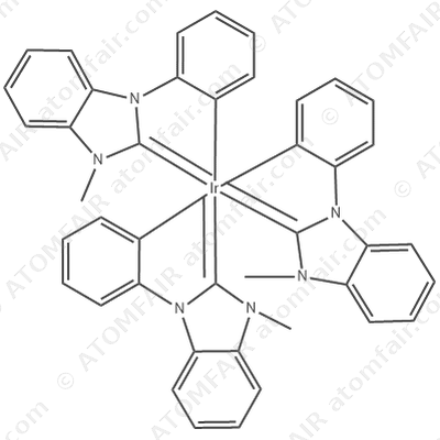 mer-Iridium(III) tris(1-phenyl-3-methylbenzimidazolin-2-ylidene-C,C2 ) (CAS: 926292-95-7)