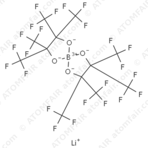 Borate(1-), bis[1,1,1,4,4,4-hexafluoro-2,3-bis(trifluoromethyl)-2,3-butanediolato(2-)-κO2,κO3]-, lithium (1:1), (T-4) (CAS: 290827-01-9)