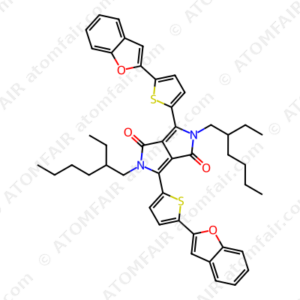3,6-Bis(5-(benzofuran-2-yl)thiophen-2-yl)-2,5-bis(2-ethylhexyl) pyrrolo[3,4-c]pyrrole-1,4(2H,5H)-dione (CAS: 1241836-03-2)