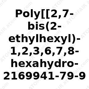 Poly[[2,7-bis(2-ethylhexyl)-1,2,3,6,7,8-hexahydro-1,3,6,8- tetraoxobenzo[lmn][3,8]phenanthroline-4,9-diyl]-2,5- thiophenediyl[9,9-bis[3’((N,N-dimethyl)-N-ethylammonium)]- propyl]-9H-fluorene-2,7-diyl]-2,5-thiophenediyl] (CAS: 2169941-79-9)
