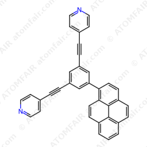 4,4'-((5-(Pyren-1-yl)-1,3-phenylene)bis(ethyne-2,1-diyl))dipyridine (CAS: 2097132-49-3)