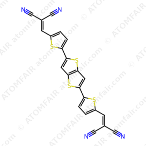 2,2'-(5,5'-(Thieno[3,2-b]thiophene-2,5-diyl)bis(thiophene-5,2- diyl))bis(methan-1-yl-1-ylidene)dimalononitrile (CAS: 1432613-96-1)
