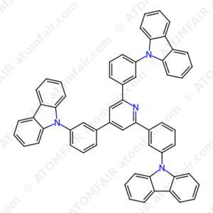 9,9,9-(Pyridine-2,4,6-triyltris(benzene-3,1-diyl))tris(9H-carbazole) (CAS: 890148-62-6)