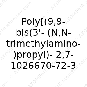 Poly[(9,9-bis(3'-(N,N-trimethylamino)propyl)-2,7- fluorene)-alt-1,4-phenylene]diiodide (CAS: 1026670-72-3)