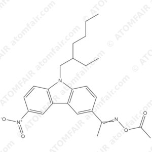 1-[9-(2-Ethylhexyl)-6-nitro-9H-carbazol-3-yl)thanone-O-acetyloxime (CAS: 1035539-18-4)