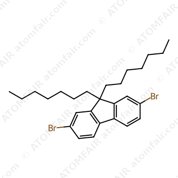 9H-Fluorene, 2,7-dibromo-9,9-diheptyl (CAS: 794548-76-8)