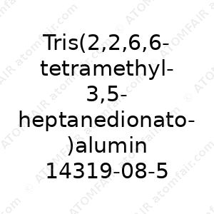 Tris(2,2,6,6-tetramethyl-3,5-heptanedionato)aluminum, 99% (99.99%-Al) [Al(TMHD)3] (CAS: 14319-08-5)