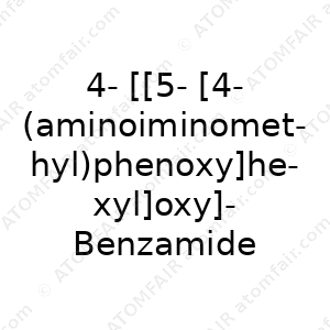 4-[[5-[4-(aminoiminomethyl)phenoxy]hexyl]oxy]- Benzamide (CAS: N/A)