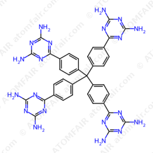 1,3,5-Triazine-2,4-diamine, 6,6',6'',6'''-(methanetetrayltetra-4,1-phenylene)tetrakis (CAS: 186968-08-1)
