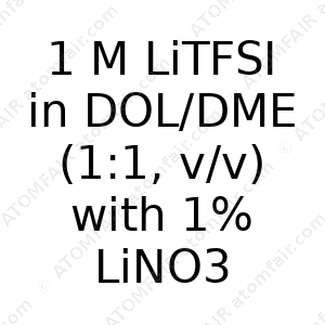 1 M LiTFSI in DOL/DME (1:1, v/v) with 1% LiNO3 (CAS: N/A)