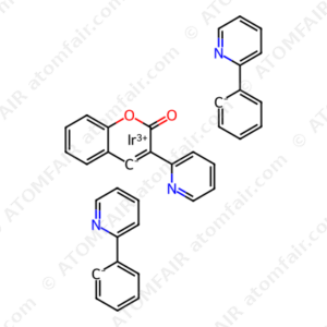 Bis(2-phenylpyridine)(3-(pyridin-2-yl)-2H-chromen-2- onate)iridium(III) (CAS: 1003562-42-2)