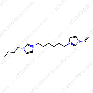 1H-Imidazolium, 1-butyl-3-[6-(3-ethenyl-1H-imidazolium-1-yl)hexyl]-, bromide (1:2) (CAS: 1386375-24-1)
