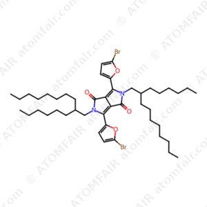 3,6-bis(5-bromofuran-2-yl)-2,5-bis(2-hexyldecyl)pyrrolo[3,4-c]pyrrole-1,4(2H,5H)-dione (CAS: 1265637-81-7)