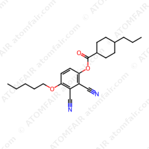trans-4-Propylcyclohexanecarboxylic acid 2,3-dicyano-4-(pentyloxy)phenyl ester (CAS: 75941-50-3)