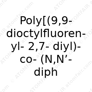 Poly[(9,9-dioctylfluorenyl-2,7-diyl)-co-(N,N’-diphenyl)-N,N’- di(p-butylphenyl)-1,4-diaminobenzene)] end capped with dimethylphenyl (CAS: N/A)