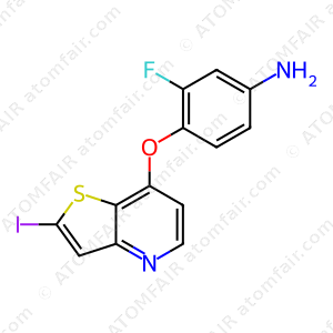 3-Fluoro-4-(2-iodothieno[3,2-b]pyridin-7-yloxy)aniline (CAS: 918643-41-1)