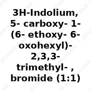 3H-Indolium, 5-carboxy-1-(6-ethoxy-6-oxohexyl)-2,3,3-trimethyl-, bromide (1:1) (CAS: N/A)
