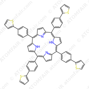 21H,23H-Porphine, 5,10,15,20-tetrakis(4-thienylphenyl) (CAS: 1875056-55-5)