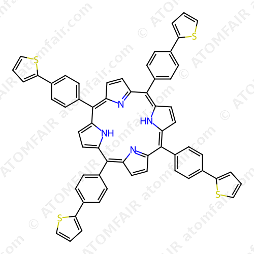 21H,23H-Porphine, 5,10,15,20-tetrakis(4-thienylphenyl) (CAS: 1875056-55-5)